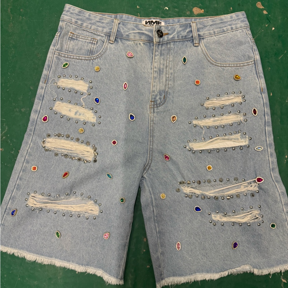 NME Shorts - Larry - Light Blue Mens Size 34